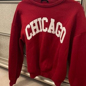 Chicago red hoodie size Xs